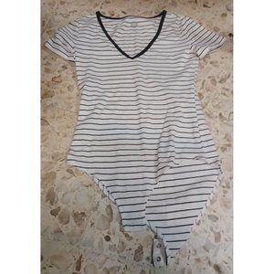 So Authentic American Heritage  Women's NWT Body Suit Small Striped